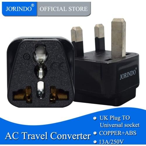 JORINDO UK conversion plug, Portable Universal to UK Plug Adapter Power Socket Travel Converter