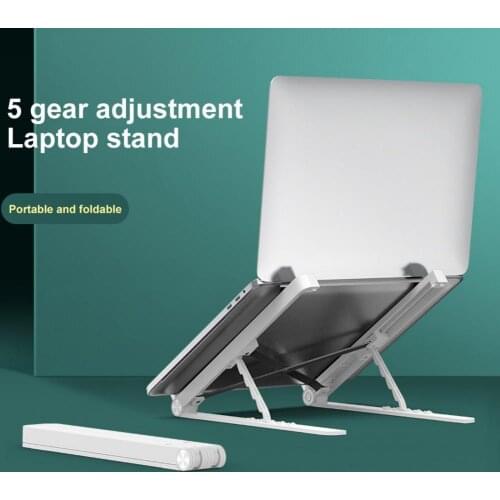 5 Gears Adjustable Foldable Anti-slip Holder Cooling Rack for 11-17 inch Laptops