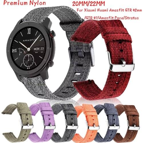 For Xiaomi Huami Amazfit GTR 42mm BRACELETWatch Band/ GTR 47/Amazfit Pace/Stratos/Stratos 2 3 22/20mm Men Women Bracelet Strap