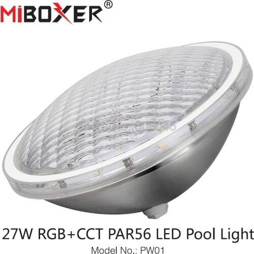Miboxer PW01 27W RGB+CCT PAR56 LED Pool Light IP68 Waterproof Smart LED Light 433MHz Remote & APP Alexa Google Voice Control