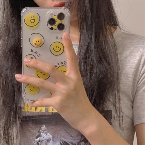 Ins Countenance Rotating Smiling Face Phone Case for Iphone 12 12pro Iphone11 Phone Case Phone Case for Iphone 7 XR XS MAX 8plus