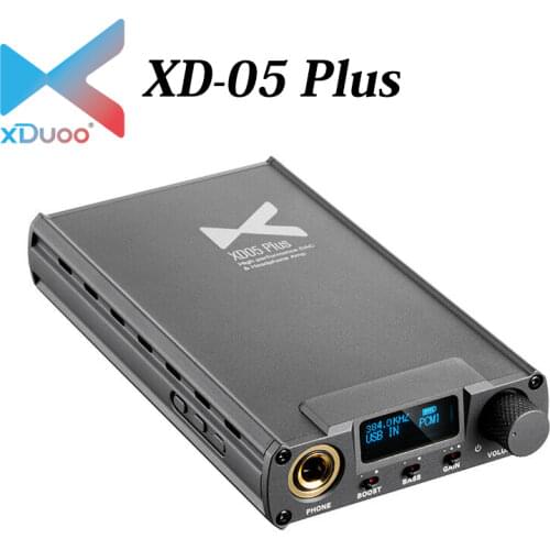 XDuoo XD-05 Plus AK4493EQ Support 32Bit/384KHz DSD256 Amplifier Hifi Bluetooth DAC Portable Headphone Amplifier