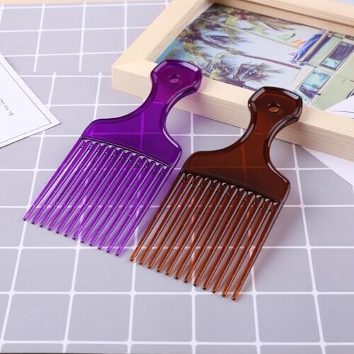 1pc Wide Teeth Afro Hair Fork Comb Unisex Hair Style Curly Massage Hairdressing Insert Brush Hair Styling Tool