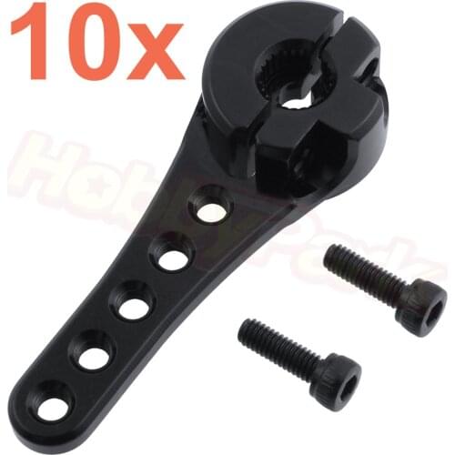 10pcs/Lot RC Steering Servo Horn Arm 25T Teeth Long For 1/10 1/8 1/5 Nitro Power RC Car On/Off Road Monster Truck Buggy Baja