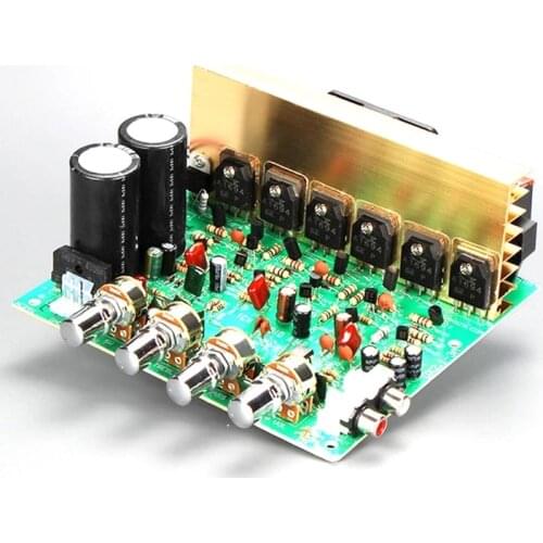 100W+100W 2.1-Channel High-Power Subwoofer DIY Finished Power Amplifier Board DX-2.1-3