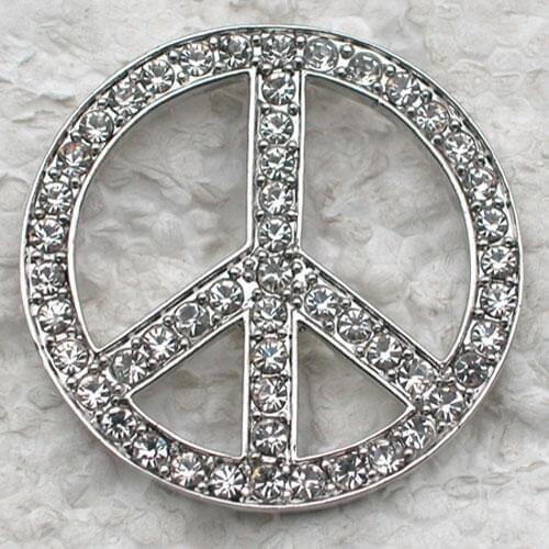 12pcs/lot Wholesale Fashion Brooch Rhinestone Peace mark Costume Pin brooches C101518