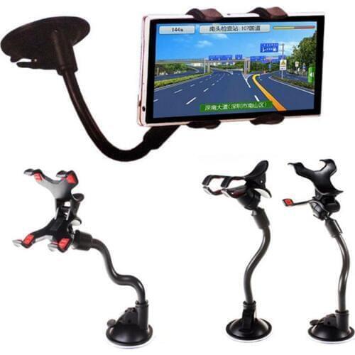 200pcs Car Phone Holder Car Window Windshield Mount Holder 360 Rotation Long Arm Windshier GPS Mobile Phone