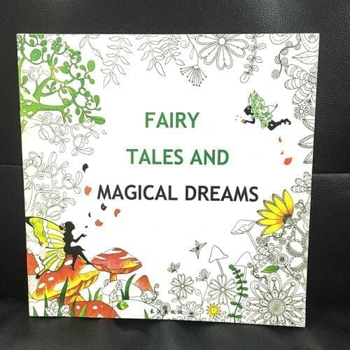 24 Page Fairy Tales And Magical Dreams Antistress Adult Coloring Books For Adults Livre Cloriage Kids Art Book colouring Book