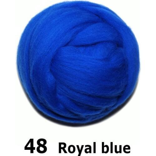 Free shipping handmade Wool Felt for felting 50g RoyalBlue Perfect in Needle Felt 48