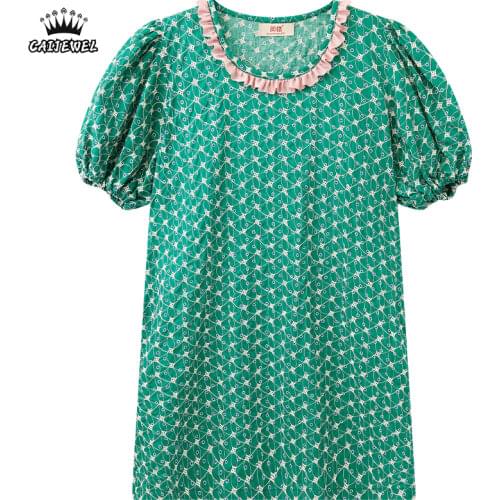 CAIJEWEL Green Summer Dresses