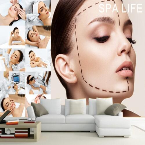 Custom mural Custom beauty shop cosmetics shop mural beauty background wallpaper corridor decorative painting