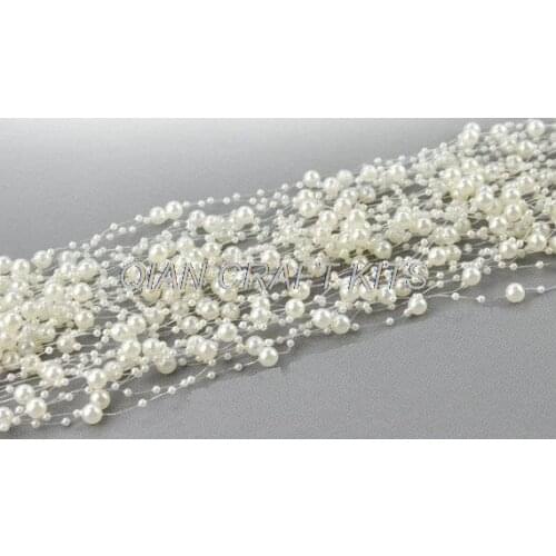 50meters Pearl Spray Garland for Wedding tree centerpiece fascinator bouquet Floral Craft Cake Decoration you pick colors