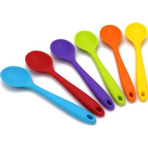 Kitchen Tools Kitchen Appliances High Temperature Resistance Mid-Length Silicone Spoon Kitchen Utensils For Cooking Baking