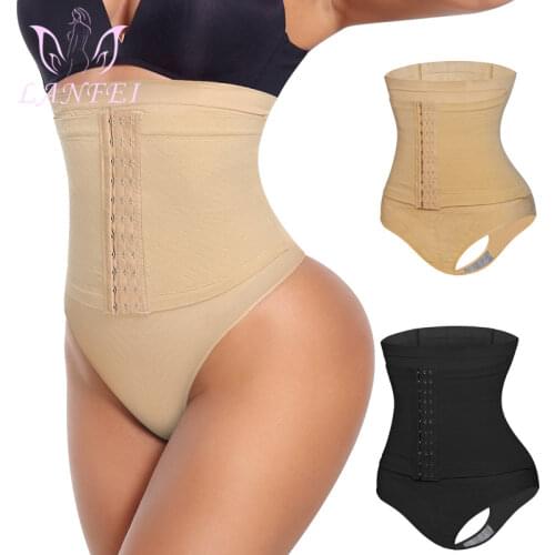 LANFEI Women High Waist Thong Panty Shaper Tummy Control Panties Slimming Body Shapers Butt Lifter Underwear Sheath Belly Briefs