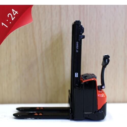 1:24 scale engineering forklift model die-casting alloy electric forklift simulation pallet truck adult children toy collection