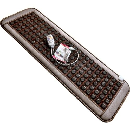 Far Infrared Natural Photon Jade Tourmaline Heating Pad Pro Hot Stone Therapy Mat with Smart Controller Adjustable Temperature