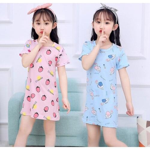Girls Nightdress Childrens Cute Cartoon Pajamas Set Family Matching Outfits Children Clothing Girls Blanket Sleeper Nightgown