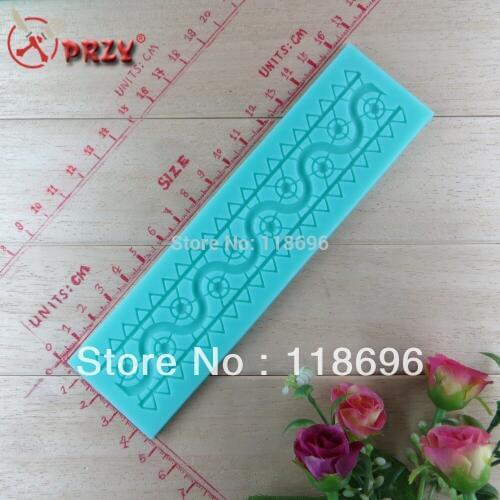 New style large wholesale hot sale chocolate silicon mold fondant Cake decoration mold Lace mould