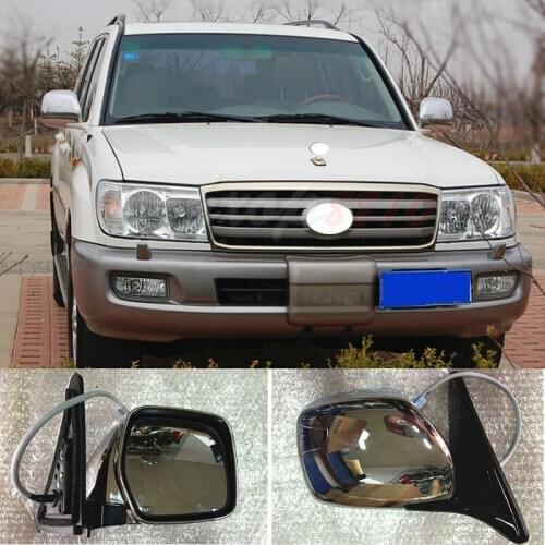 Fit For TOYOTA Land Cruiser LC100 4500 4700 1998-2007 High quality Car Door Side Mirror Chrome 2pcs