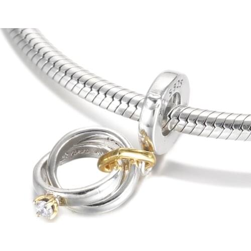 Authentic S925 Silver Pendant Charm for Women Bracelet Bangle DIY Jewelry Wdding Ring Dangle Bead