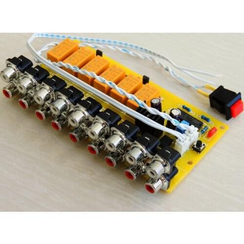 Latest arrival 5.1 channel audio switcher 2 input 1 output audio input selector 5.1CH audio switcher board