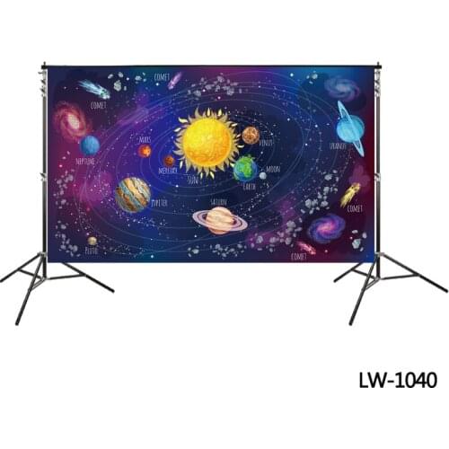 Solar Planets Backdrop Birthday Party Background Photo Backdrop Photo Studio Props Of Backdrop Universe Galaxy Space Backdrops