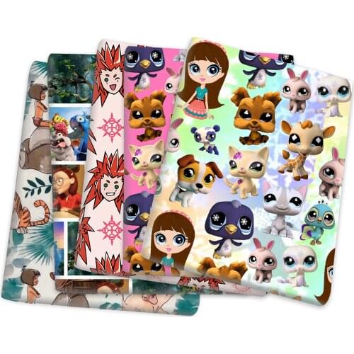 50*145cm Cartoon Printed Polyester Cotton Fabric for Tissue Sewing Quilting Fabrics Needlework Material DIY Handmade,c20909