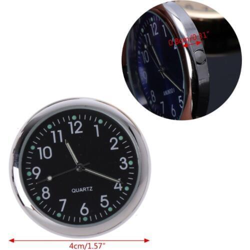 Car Clock Stick-On Electronic Watch Dashboard Noctilucent Decoration For SUV Cars Universal