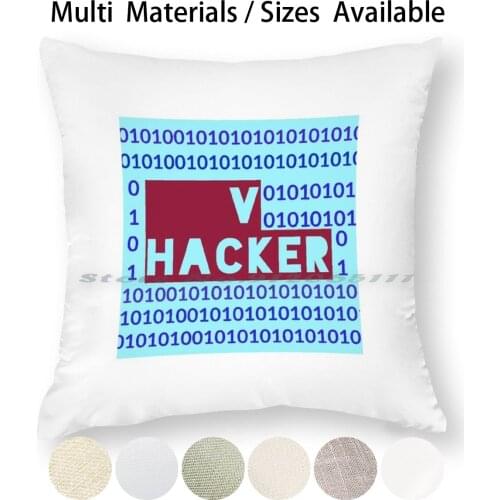 V Hacker Pillow Case Throw Pillow Cover Cotton Linen Flax Vinnie Hacker I Case Vinnie Hacker Magnet Digital Number Computer