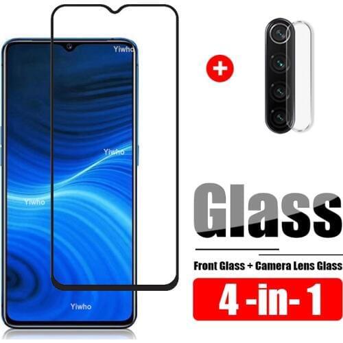 4 in 1 for Oppo Realme X3 Tempered Glass On for Realme X Lite 5 Pro 3 5i XT X2 Camera Lens Protective Glas Film Screen Protector