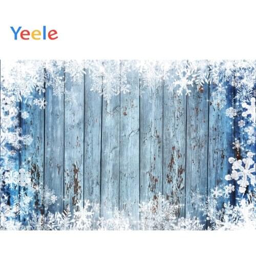 Winter Snowflake Vintage Wooden Floor Home Decoration Backdrop Photography Custom Photographic Background For Photo Studio