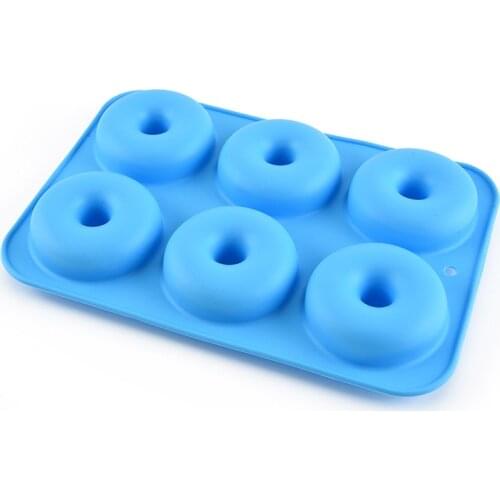 1Pc Silicone Donut Mold Baking Pan DIY Doughnuts Mould Maker Non-stick Silicone Cake Mold for Donuts Bagels Pastry Baking Tools