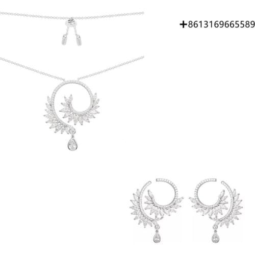 100% original high quality 1:1 copy ECLAT series necklace Female fashion popular jewelry free postage factory direct sales quali