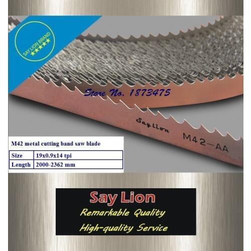 19x0.9x14T, length 2000-2362mm; HSS metal cutting band saw blade M42 Bi-Metal bandsaw
