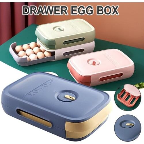 2021 Kitchen Refrigerator Egg Holder Durable Organizer Box Fresh Keeping Box Household Eggs Holder Food Storage