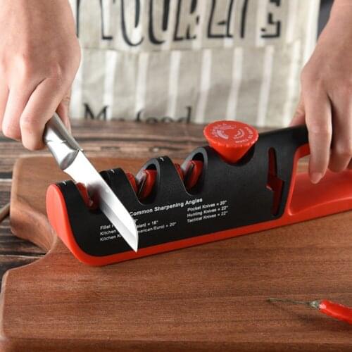 4 In 1 Segment Kitchen Sharpener Stone Home Cutter Sharpener Kitchen Hand Tool Quick Adjustable Utility Tool Sharpener Stone