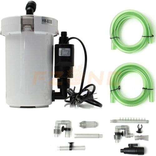Sunsun Aquarium Filter Ultra-quiet External Aquarium 3-stage External Canister Filter Bucket 220-240V 6W HW-602B / HW-603B
