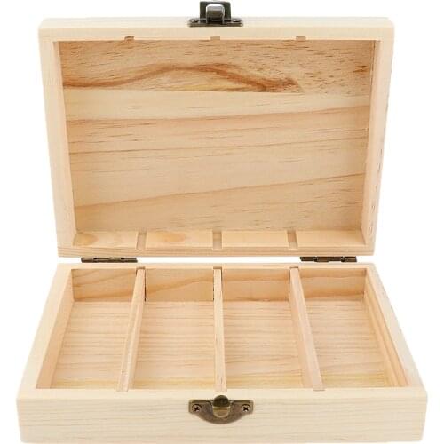 4 Slots Essential Oil Wooden Box Storage Case Large Organizer for 30ML Oil Best for Keeping Your Oils Safe Lightweight Compact