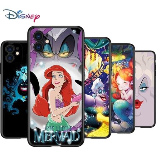 Disney Ursula The Little Mermaid Silicone Black Cover For Apple IPhone 12 Mini 11 Pro XS MAX XR X 8 7 6S 6 Plus 5S SE Phone Case