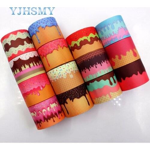 YJHSMY,1711211 38mm 10 yards Cream lava series ribbon Heat Transfer Printing Grids Wedding Accessories DIY Handmade Materials