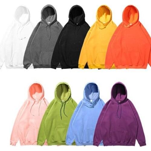 Mens 2020 Autumn and Winter New Fashion Plus Velvet Thickening Loose Comfortable Tide Brand Hooded Mens Couple Clothes