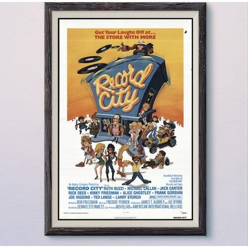 N282 RECORD CITY Vintage Classic Movie Wall Silk Cloth HD Poster Art Home Decoration Gift