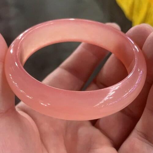 Natural pink jade 54mm-62mm bracelet elegant princess bracelet best light gift bangles for women jade