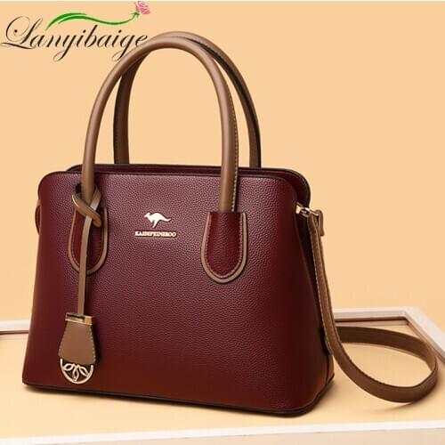 2021 New Retro Leather Bag Ladies Purses and Handbags Luxury Handbags Women Bag Designer Brand Shoulder Crossbody Bags For Women