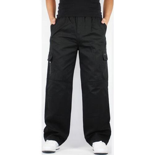 New European and American mens casual pants large size high-end fashion overalls pants cotton slacks 827