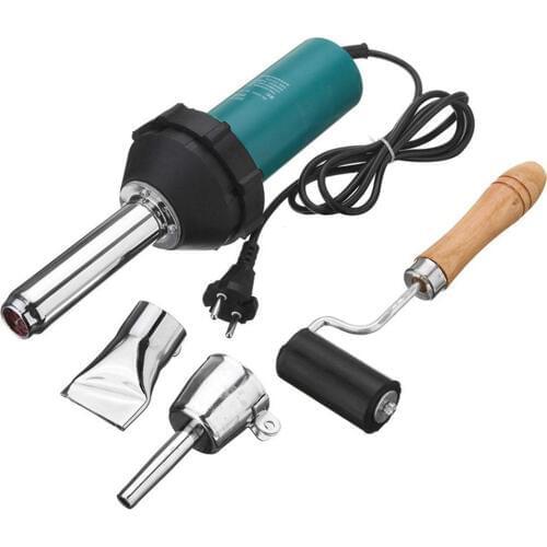 Adjustable Temperature Hot Air Gun Nozzle Roller Hot Gun For Soldering Welding Heat Torch Industrial 1080W Hot Air Welder