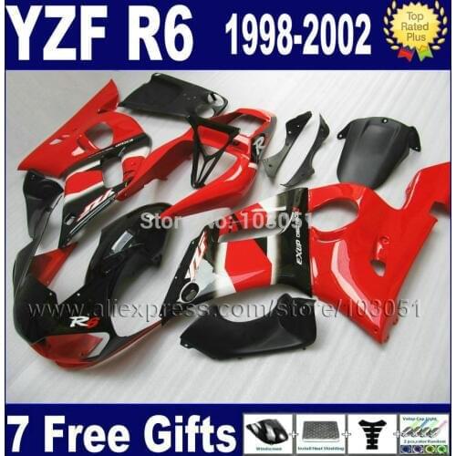 Custom racing motorcycle fairing for YAMAHA R6 1998 1999 02 01 00 99 98 YZF R6 2000 2001 2002 aftermarket fairings