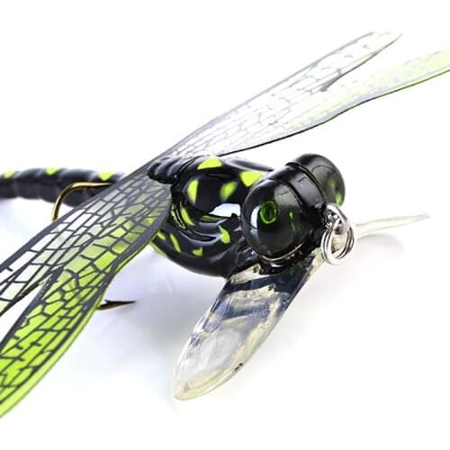 Topwater Dragonfly Dry Flies Insect Fly Fishing Lure 6G 7.5CM Trout Popper Artificial Bait Wobblers For Trolling Hard Lure