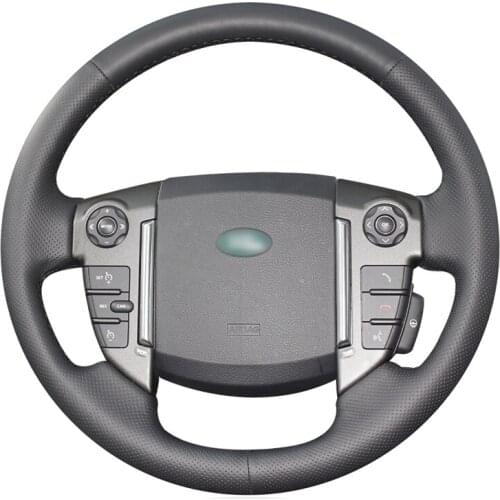 Hand-stitched Artificial leather Car Steering Wheel Cover for Land Rover Freelander 2 2013-2015 Accessories