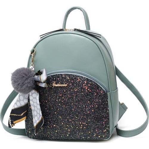 2021 New Fashion Women Backpacks High Quality Leather Female Ladies Bag Korean Style Student Casual Backpack Preppy Style Bag